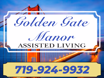 Golden Gate Manor Assisted Living Sign Golden Gate Manor Assisted Living Sign